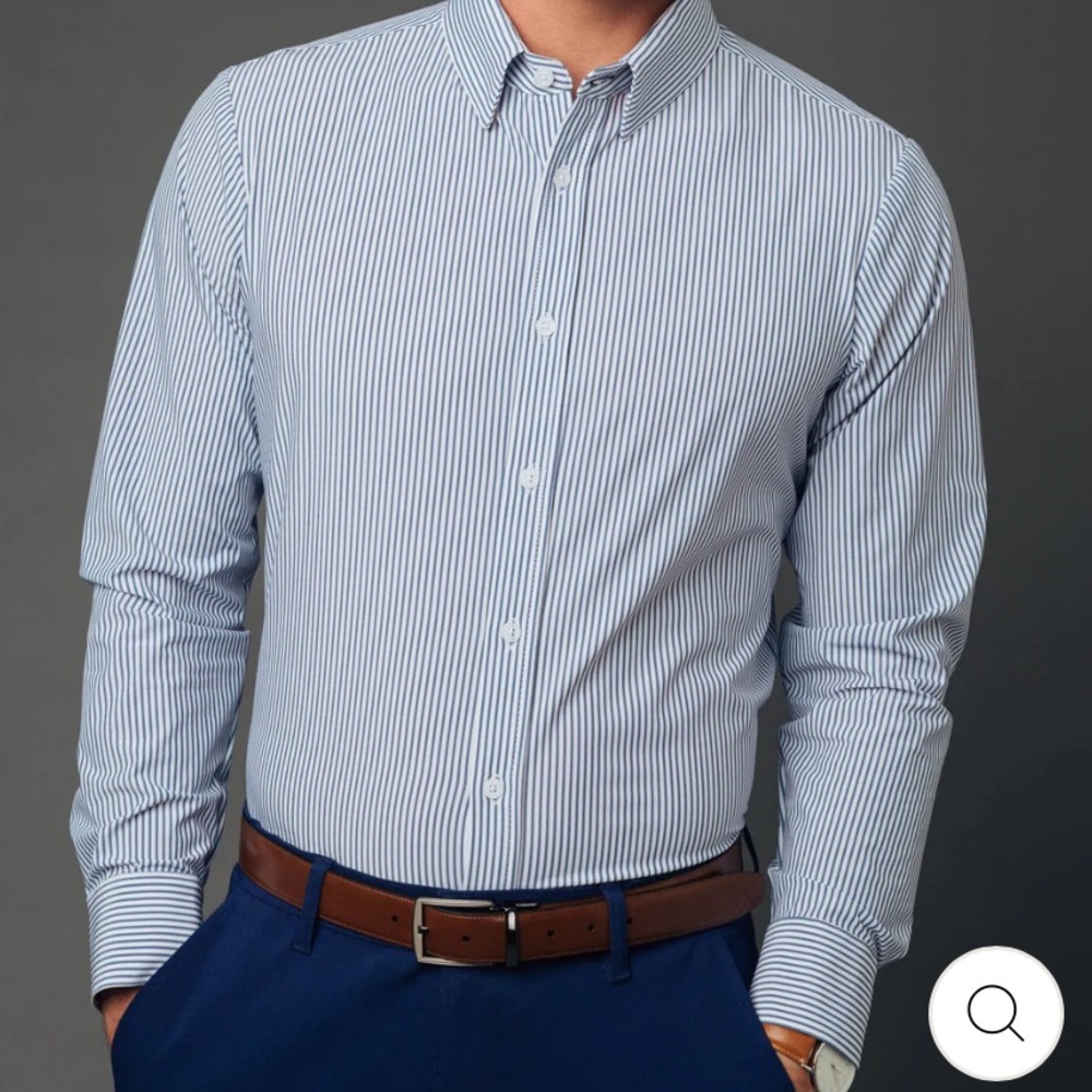 Mizzen+Main Wilkes Blue Pinstripe Medium Trim